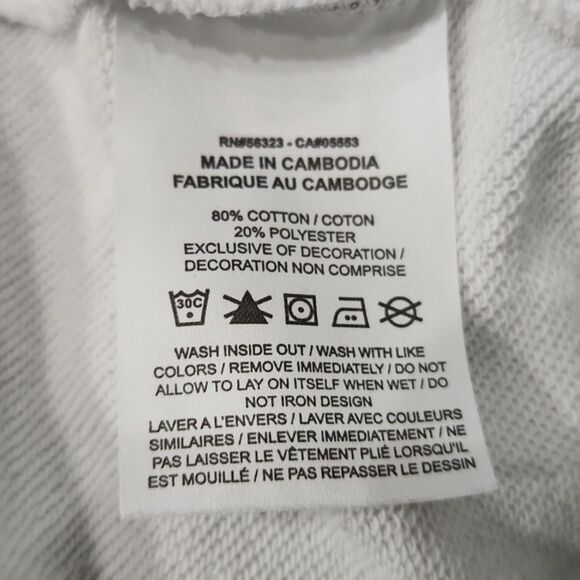 Nike Women's Oversized Fleece Dance Sweatshirt, Black/White, Size L, DV0328-010 - Picture 8 of 11